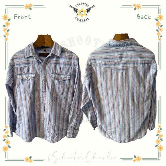 Workwear Canyon Guide Outfitters Men's Plaid Long Sleeve Pearl Snap L - Picture 1 of 4